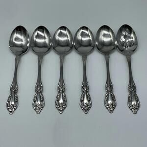 Oneida Distinction Deluxe RAPHAEL Stainless Serving Spoons 6 pcs